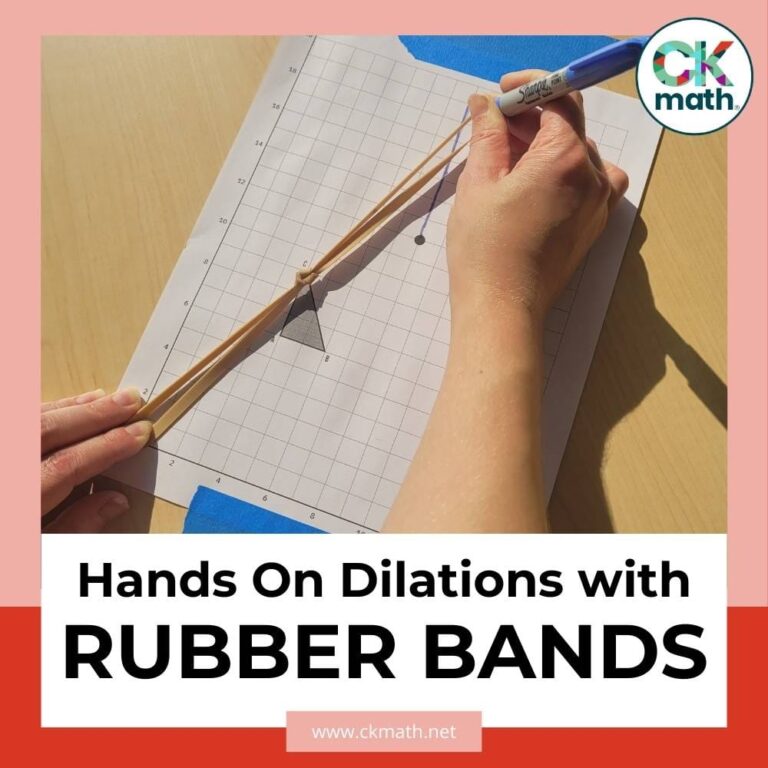 Hands On Dilations using Rubber Bands CKMath®