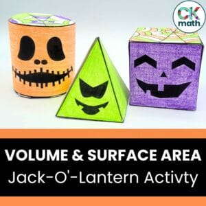 Halloween volume and surface area activity