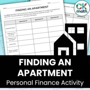 finding an apartment activity