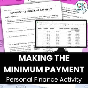 making the minimum payment credit card activity