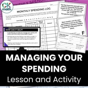 managing spending financial literacy activity