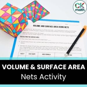 hands on volume and surface area nets activity