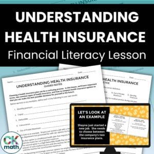 health insurance financial literacy lesson