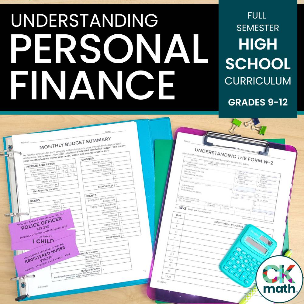 personal finance curriculum for high schools
