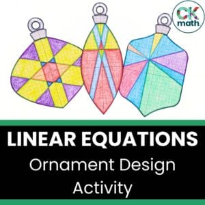 christmas linear equations activity