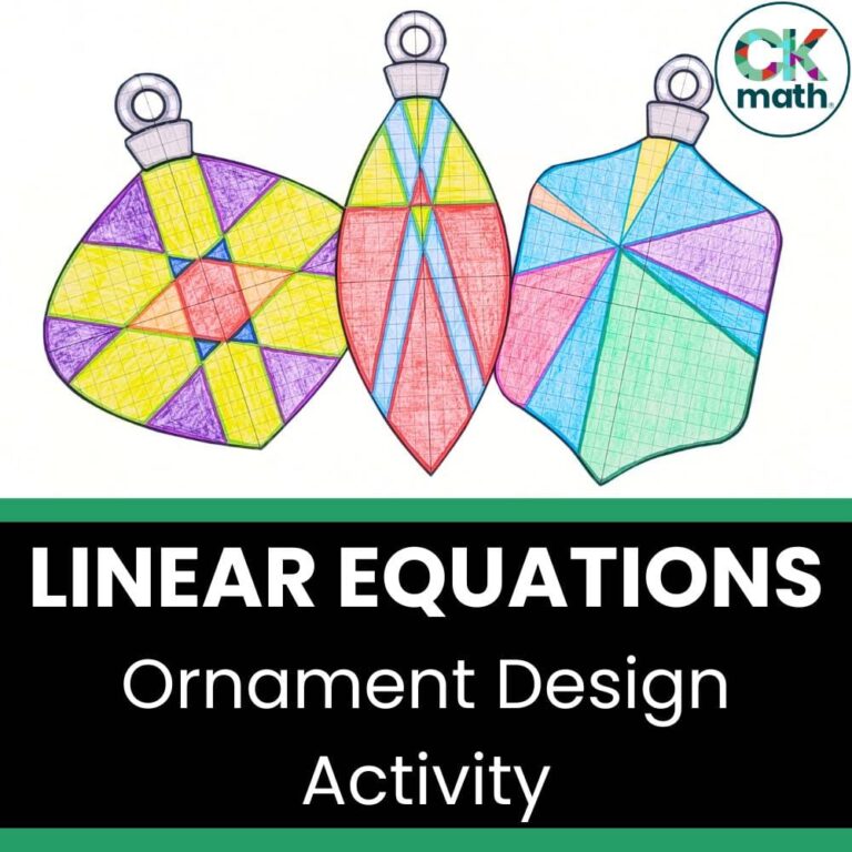 Linear Equations Ornament Design Activity | CKMath®