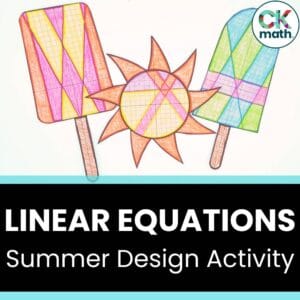 linear equations summer activity