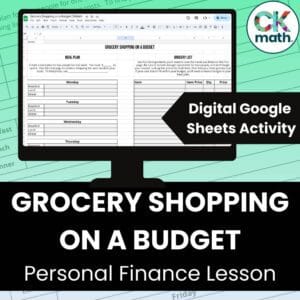 Grocery Shopping on a Budget - Digital Google Sheets Personal Finance Activity