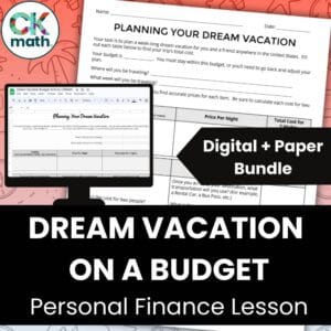 dream vacation on a budget activity