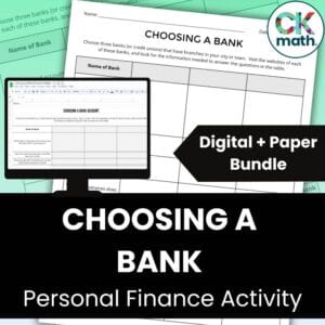 bank financial literacy lesson