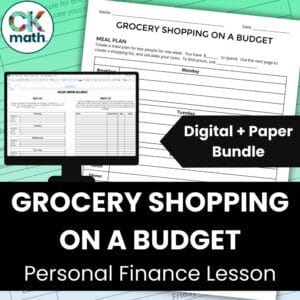 grocery shopping on a budget activity