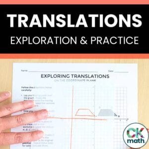 Exploring Translations on the Coordinate Plane - Hands On Discovery Activity