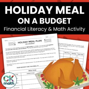 thanksgiving meal activity