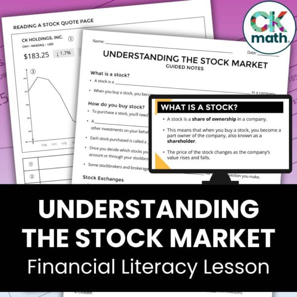 stock market lesson for high school
