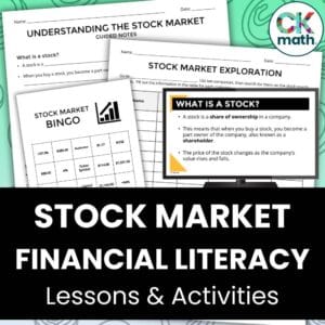 Stock Market Lessons & Activities - Investing Financial Literacy Bundle