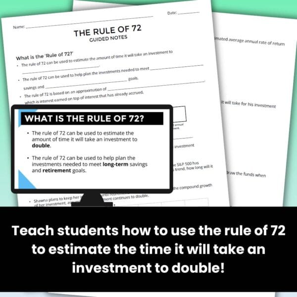 understanding the rule of 72 investing lesson