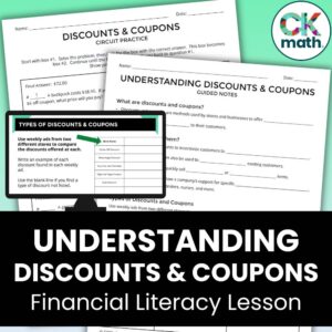understanding discounts and coupons consumer math lesson