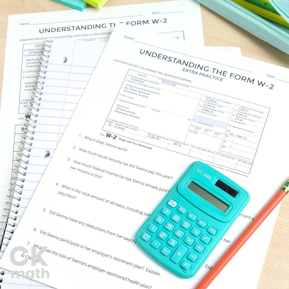 taxes lessons for high school