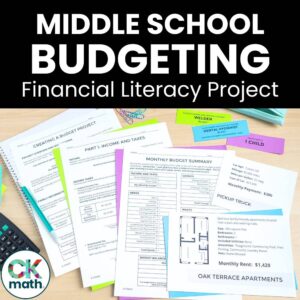 middle school budgeting project