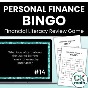personal finance bingo review game