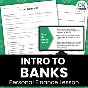 intro to banks financial literacy lesson