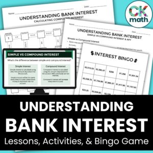 understanding bank interest financial literacy lesson