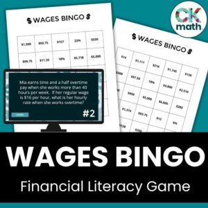 wages bingo game
