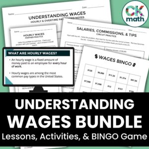 wages bundle of lessons and activities