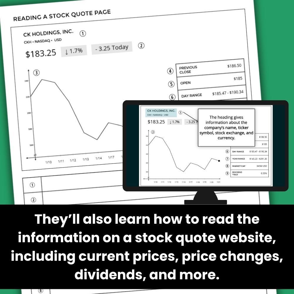 Understanding the Stock Market Financial Literacy Lesson - Image 3